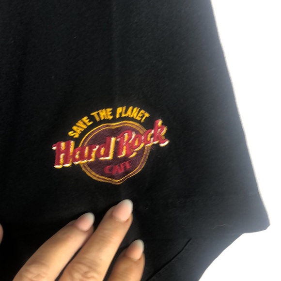 Hard Rock Cafe Button Up Men Two Toned Shirt Long Live Rock N Roll - Picture 4 of 8